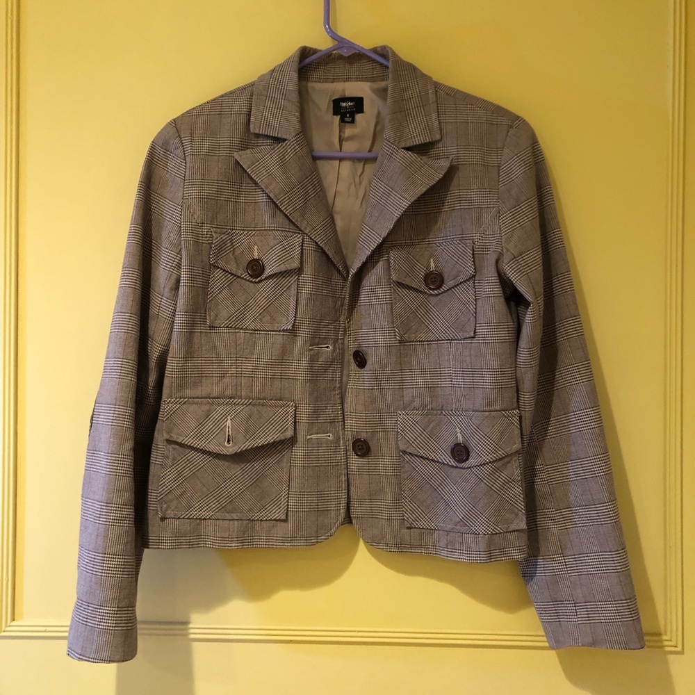 Brown Plaid Blazer